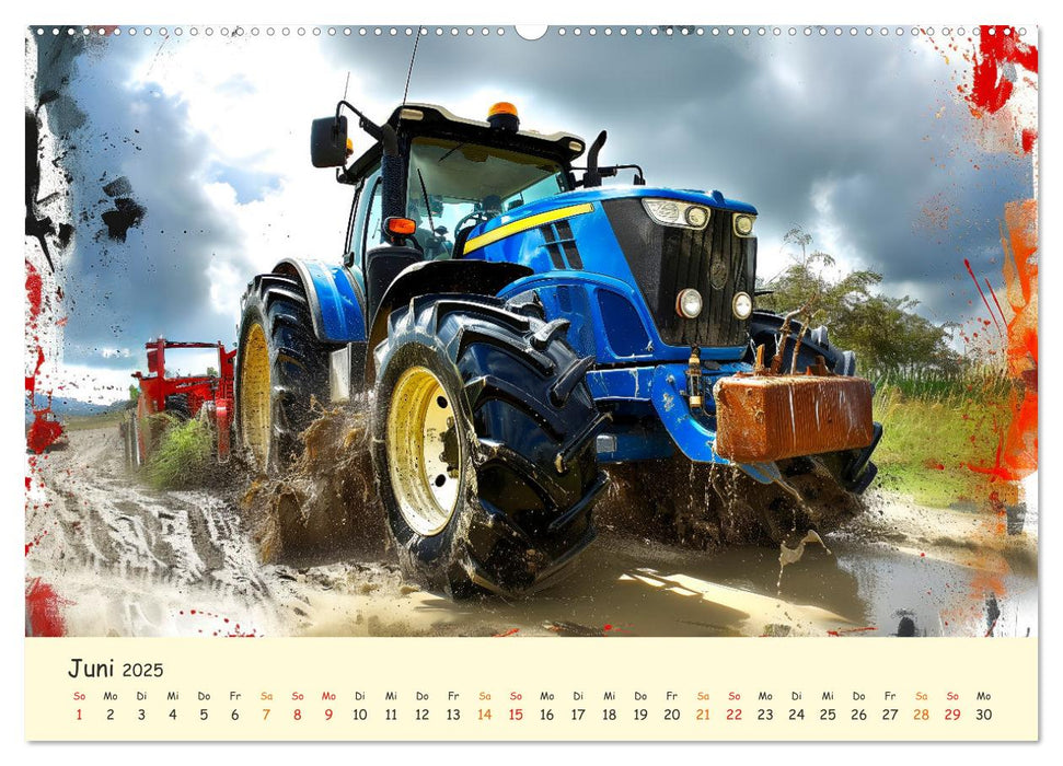 Traktoren - tolle Momente (CALVENDO Premium Wandkalender 2025)