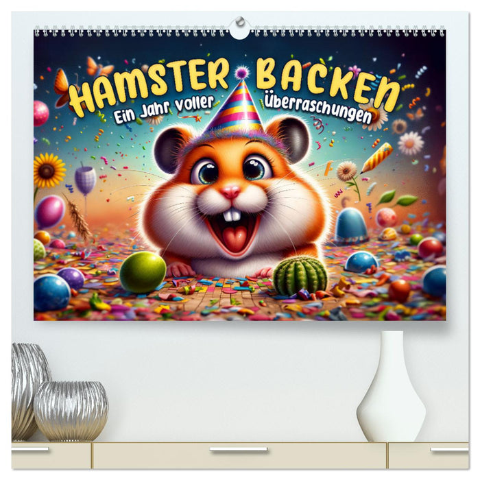 Joues de hamster : Une année pleine de surprises (Calendrier mural CALVENDO Premium 2025) 