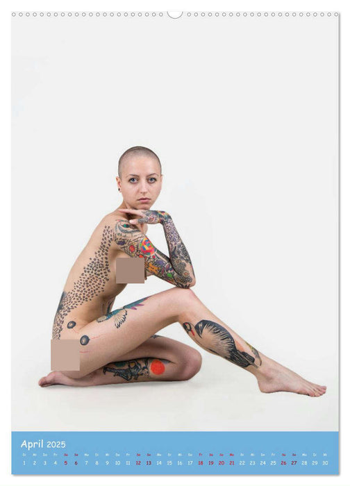 Nude Tattoo (CALVENDO Premium Wandkalender 2025)