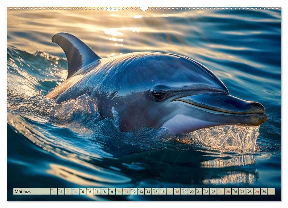 Delfine - schlaue Jäger (CALVENDO Wandkalender 2025)