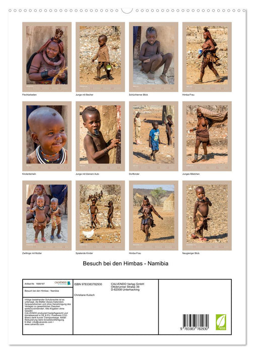 Besuch bei den Himbas - Namibia (CALVENDO Premium Wandkalender 2025)