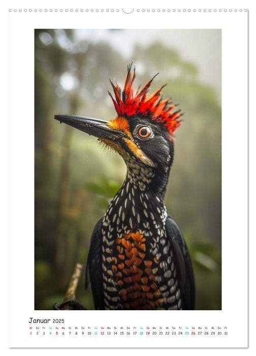 Exotische Schönheiten - prächtig bunte Vögel (CALVENDO Premium Wandkalender 2025)