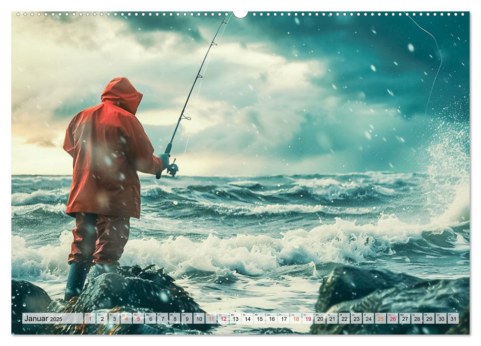 Pêche et impressions de pêche (Calendrier mural CALVENDO 2025) 