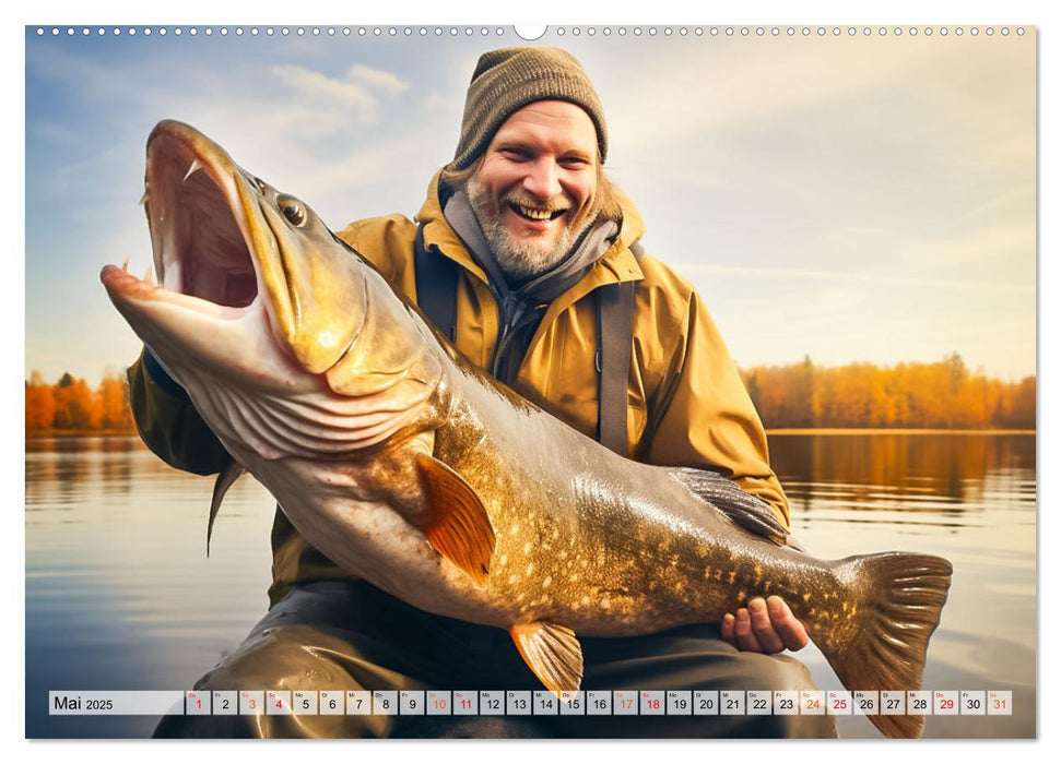 Angeln und Fischen Impressionen (CALVENDO Premium Wandkalender 2025)