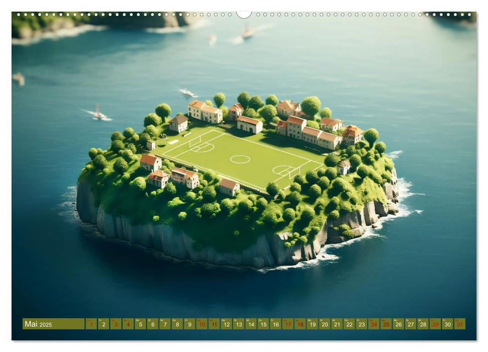 Miniaturwelt Inseln (CALVENDO Premium Wandkalender 2025)