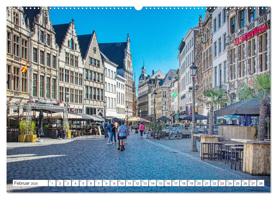 Antwerpen - sehen und erleben (CALVENDO Premium Wandkalender 2025)