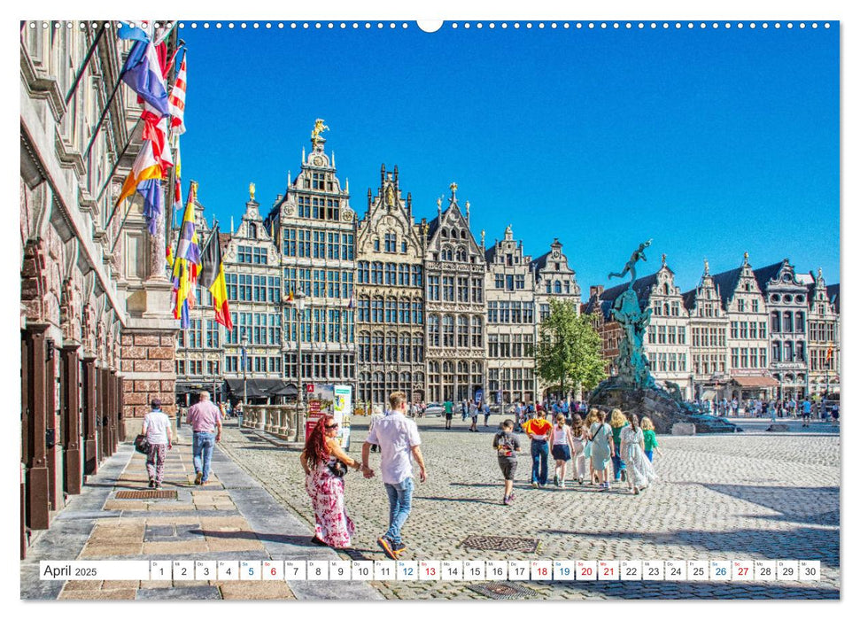 Antwerpen - sehen und erleben (CALVENDO Premium Wandkalender 2025)
