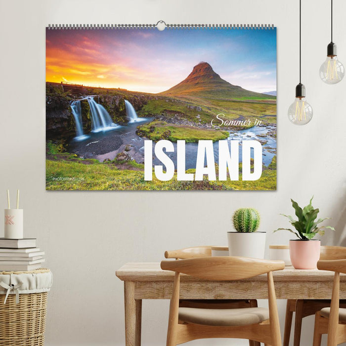 L'été en Islande (calendrier mural CALVENDO 2025) 