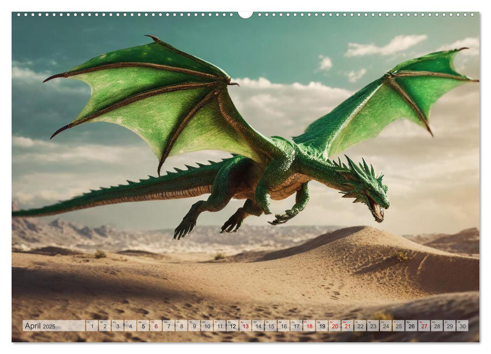 Drachen - Herrscher der Welt (CALVENDO Wandkalender 2025)