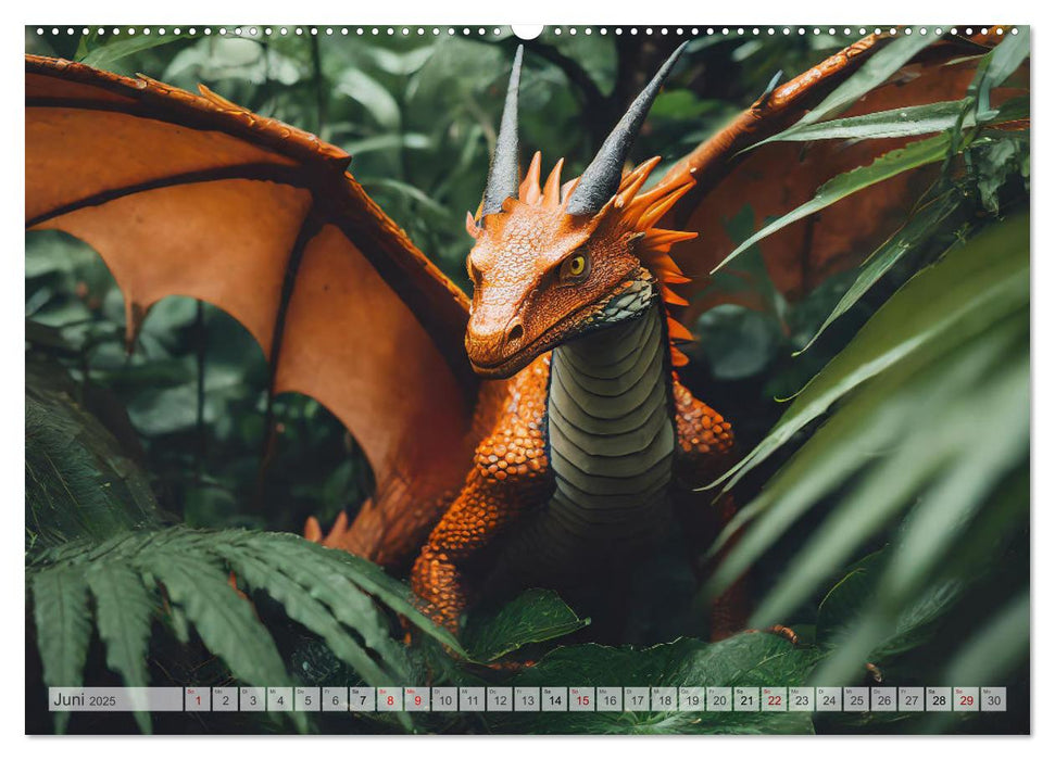 Drachen - Herrscher der Welt (CALVENDO Premium Wandkalender 2025)