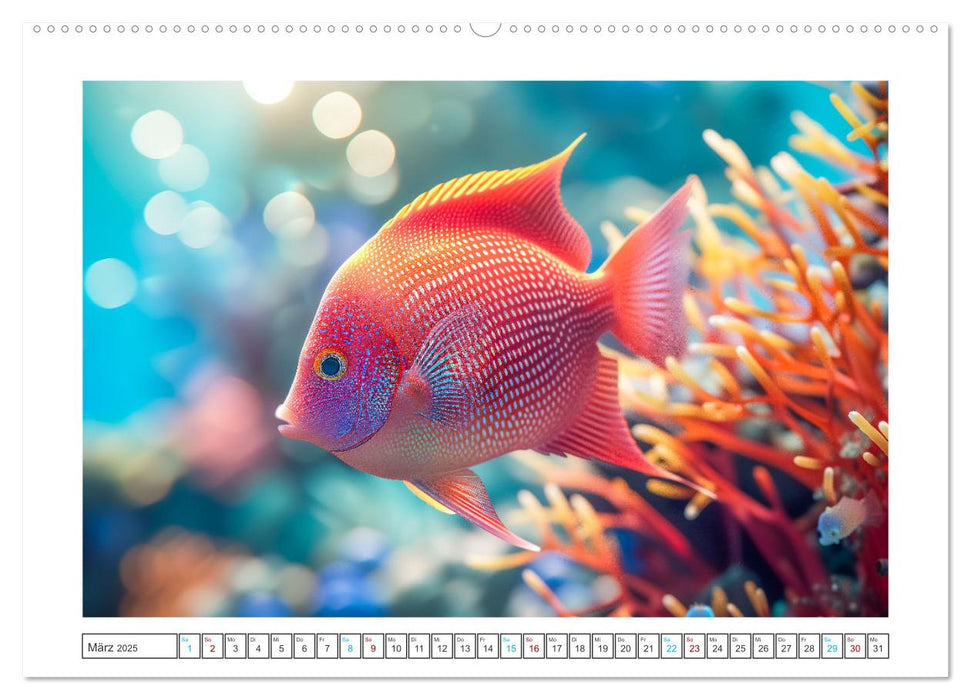Exotische Fische (CALVENDO Premium Wandkalender 2025)