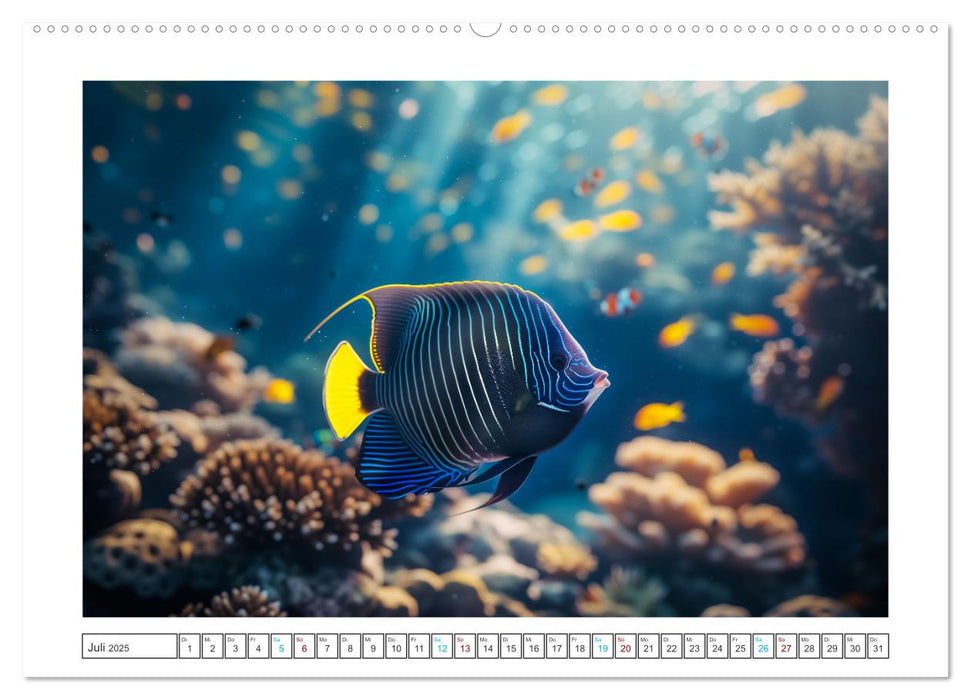Exotische Fische (CALVENDO Premium Wandkalender 2025)
