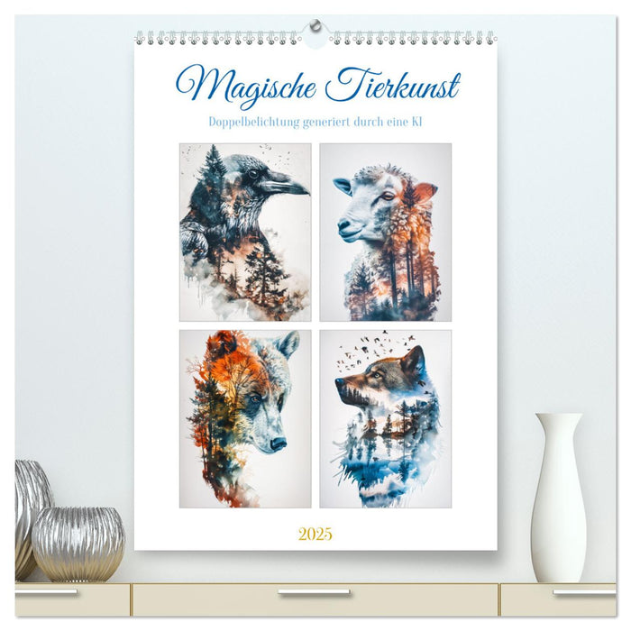 Art animalier magique (Calvendo Premium Wall Calendar 2025) 