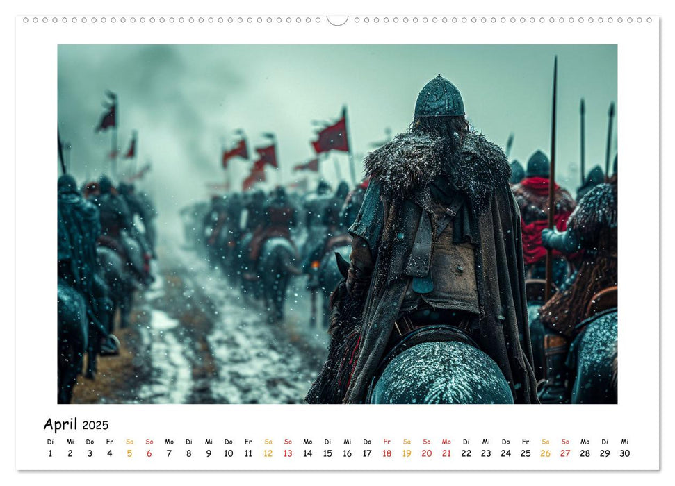 Vikings - braves guerriers (Calvendo Premium Wall Calendar 2025) 