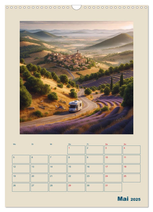 Traumreisen im Wohnmobil (CALVENDO Wandkalender 2025)