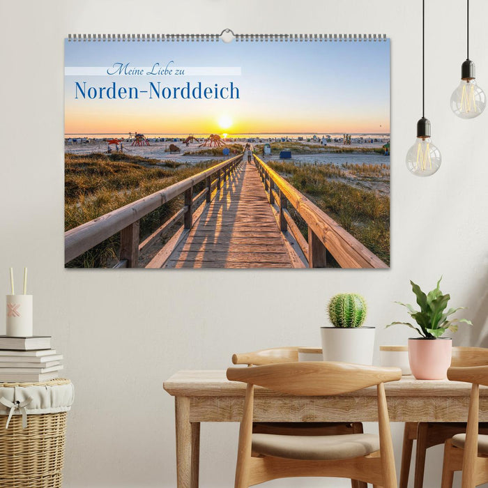 Mon amour pour Norden-Norddeich (calendrier mural CALVENDO 2025) 