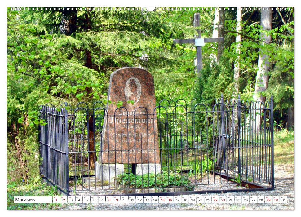 Réconciliation sur les tombes - Le cimetière forestier de Rossitten (Calendrier mural CALVENDO Premium 2025) 