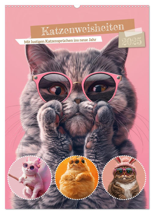 Katzenweisheiten (CALVENDO Wandkalender 2025)