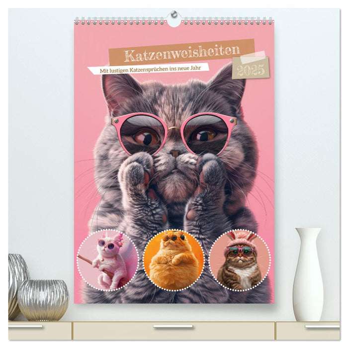 Sagesse du chat (Calendrier mural CALVENDO Premium 2025) 