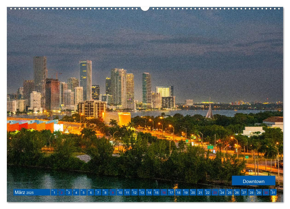 Kunterbuntes Miami (CALVENDO Premium Wandkalender 2025)