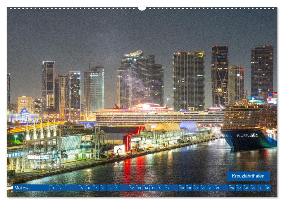 Miami coloré (Calvendo Premium Calendrier mural 2025)