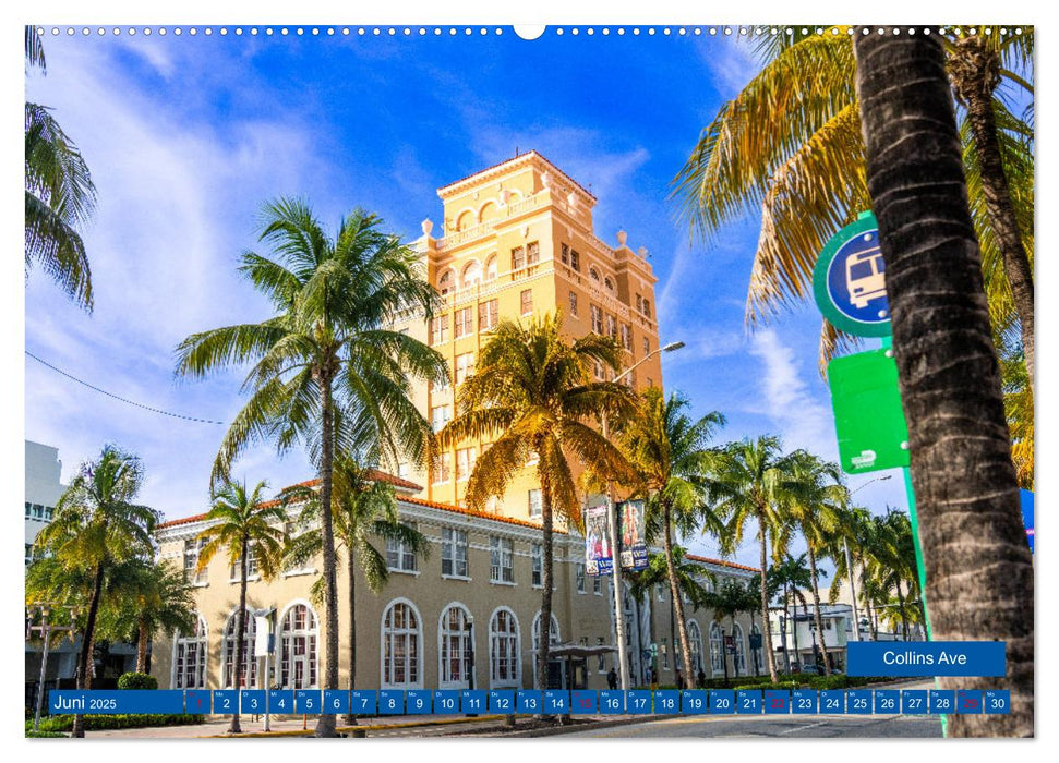 Kunterbuntes Miami (CALVENDO Premium Wandkalender 2025)