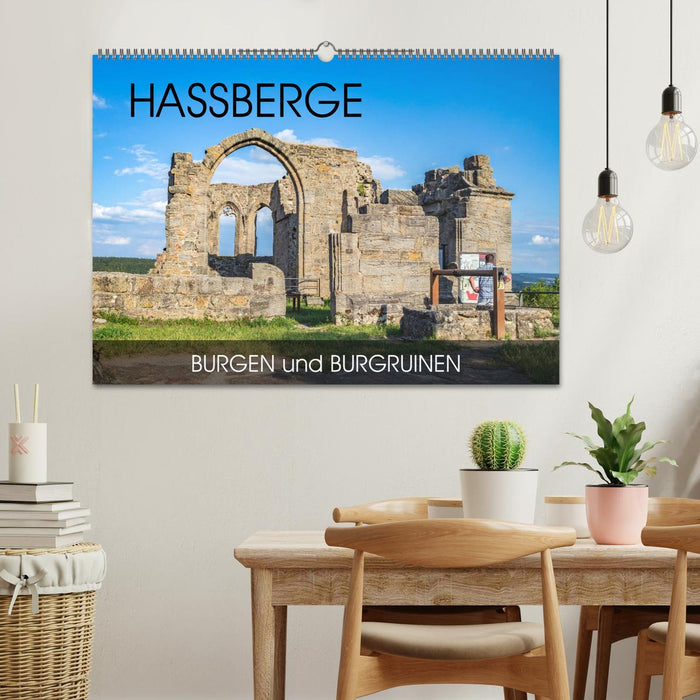Haßberge - châteaux et ruines de châteaux (calendrier mural CALVENDO 2025)