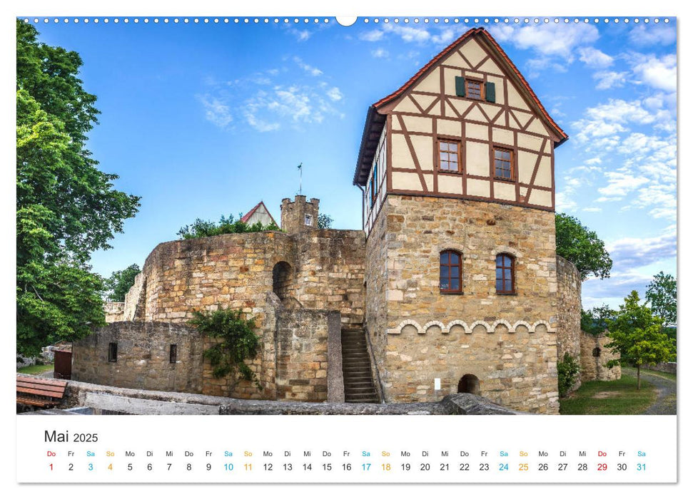 Haßberge - Burgen und Burgruinen (CALVENDO Wandkalender 2025)