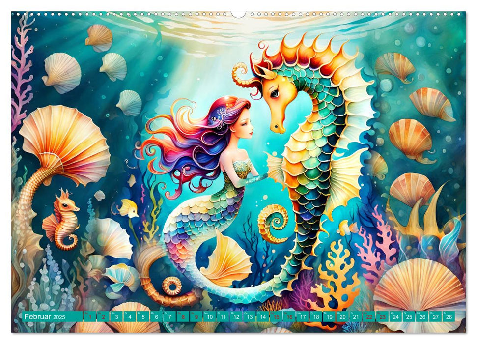 Monde sous-marin enchanté (Calendrier mural CALVENDO 2025) 