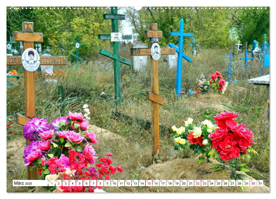 Kreuze in der Steppe - Ein Erinnerungsort im Lande der Kosaken (CALVENDO Premium Wandkalender 2025)