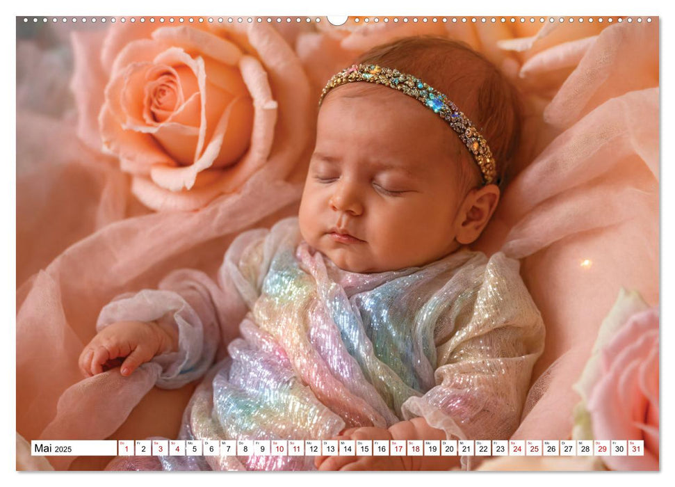 Zauberhaft schlafende Babies - Ruhig und friedlich (CALVENDO Premium Wandkalender 2025)