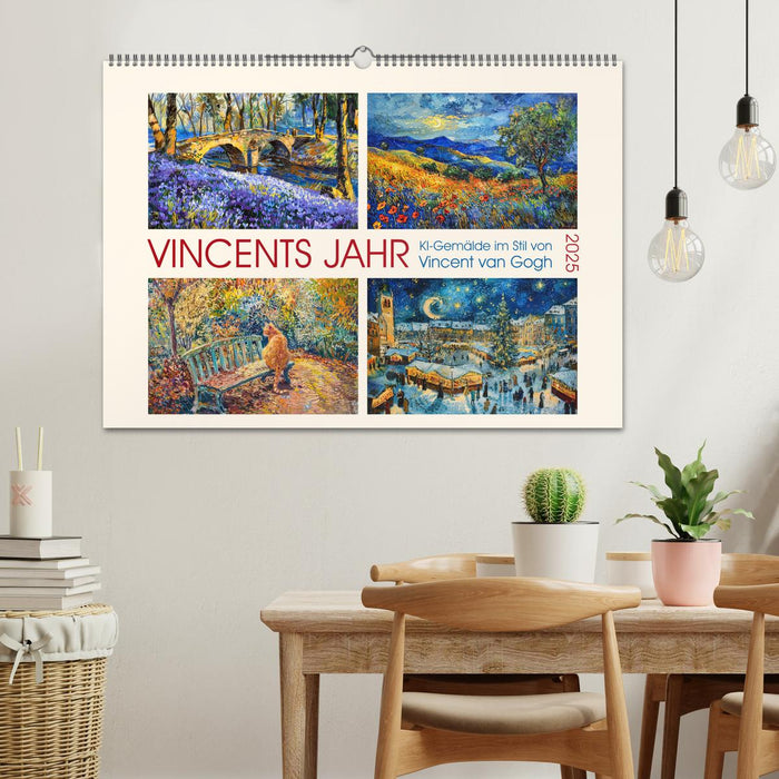 Année Vincent (calendrier mural CALVENDO 2025) 