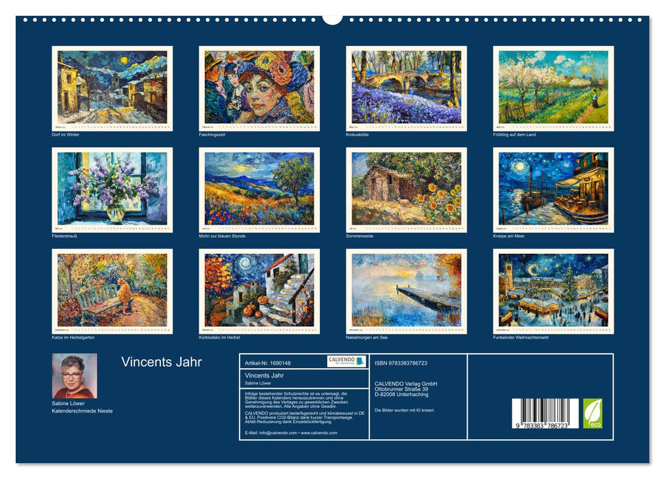 Année de Vincent (Calvendo Premium Calendrier mural 2025) 