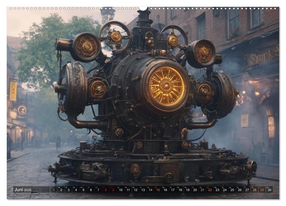Steampunk Maschinen der Straße (CALVENDO Wandkalender 2025)