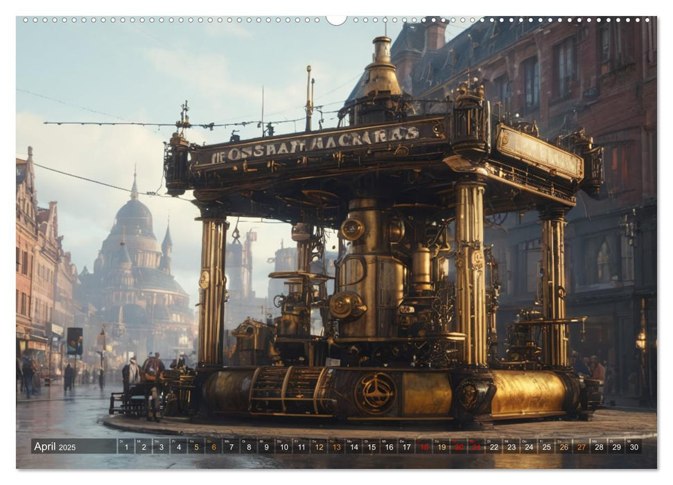 Steampunk Maschinen der Straße (CALVENDO Premium Wandkalender 2025)