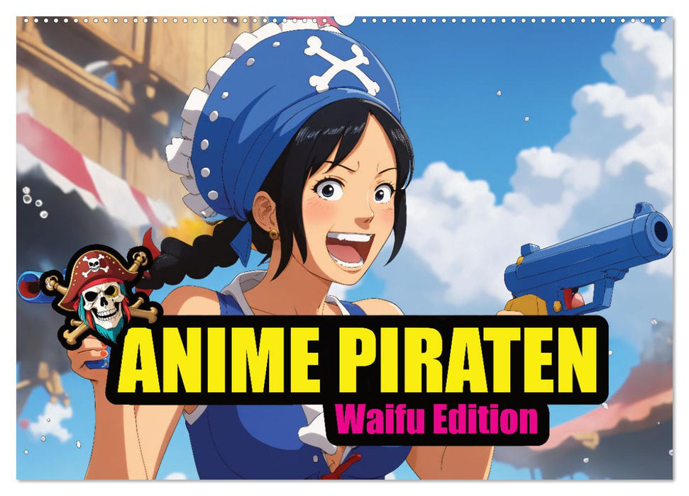 Anime Piraten - Waifu Edition (CALVENDO Wandkalender 2025)