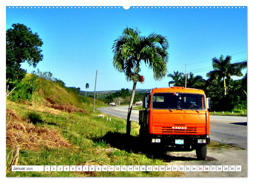 KAMAZ - Die LKW-Ikone der UdSSR auf Kubas Straßen (CALVENDO Premium Wandkalender 2025)