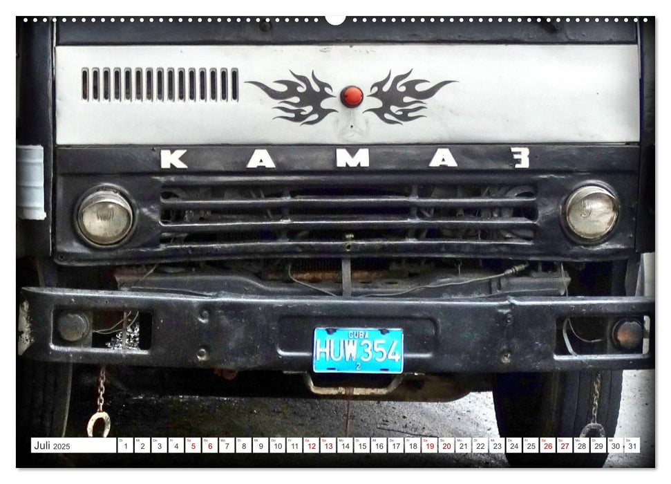 KAMAZ - Die LKW-Ikone der UdSSR auf Kubas Straßen (CALVENDO Premium Wandkalender 2025)