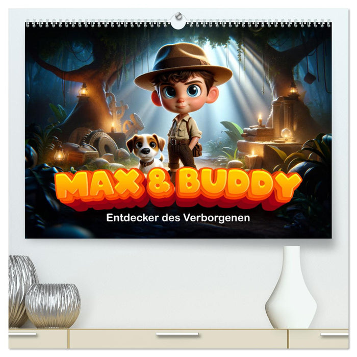 Max und Buddy: Entdecker des Verborgenen (CALVENDO Premium Wandkalender 2025)