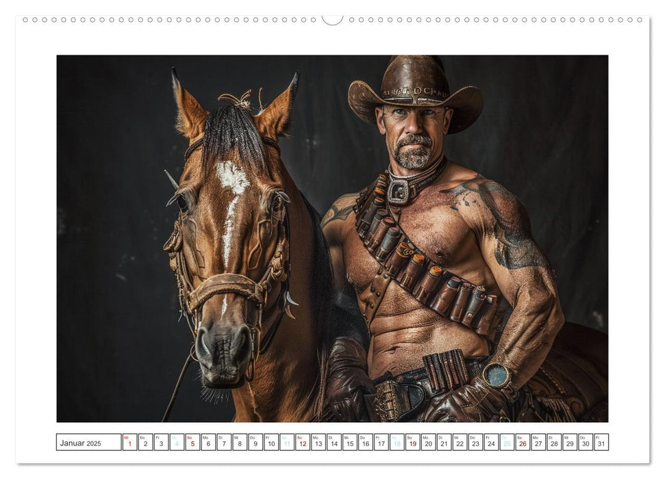 Im Bann des Cowboys (CALVENDO Premium Wandkalender 2025)