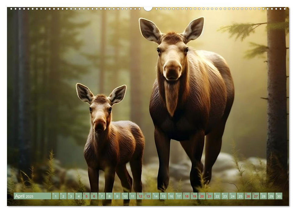 Tierkinder des Nordens (CALVENDO Wandkalender 2025)