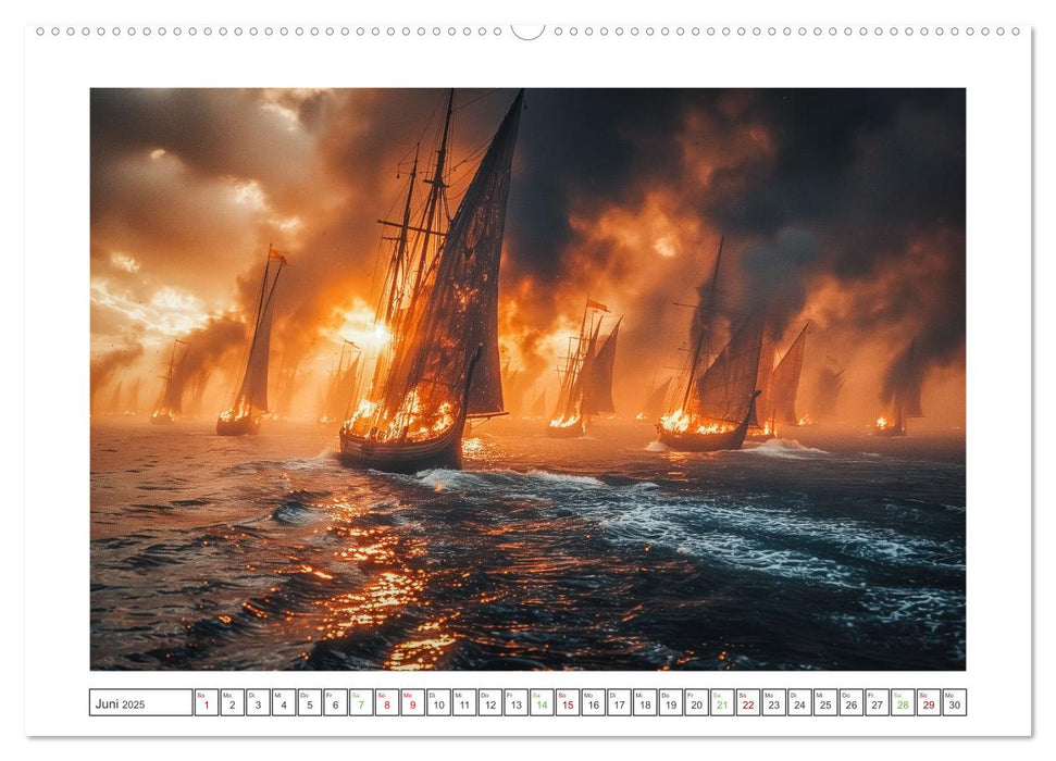 Die Abenteuer der Wikinger (CALVENDO Premium Wandkalender 2025)