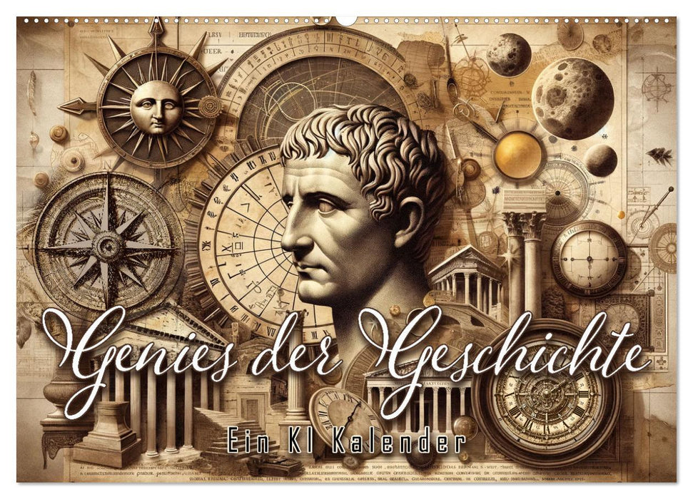 Genies der Geschichte - Ein KI Kalender (CALVENDO Wandkalender 2025)