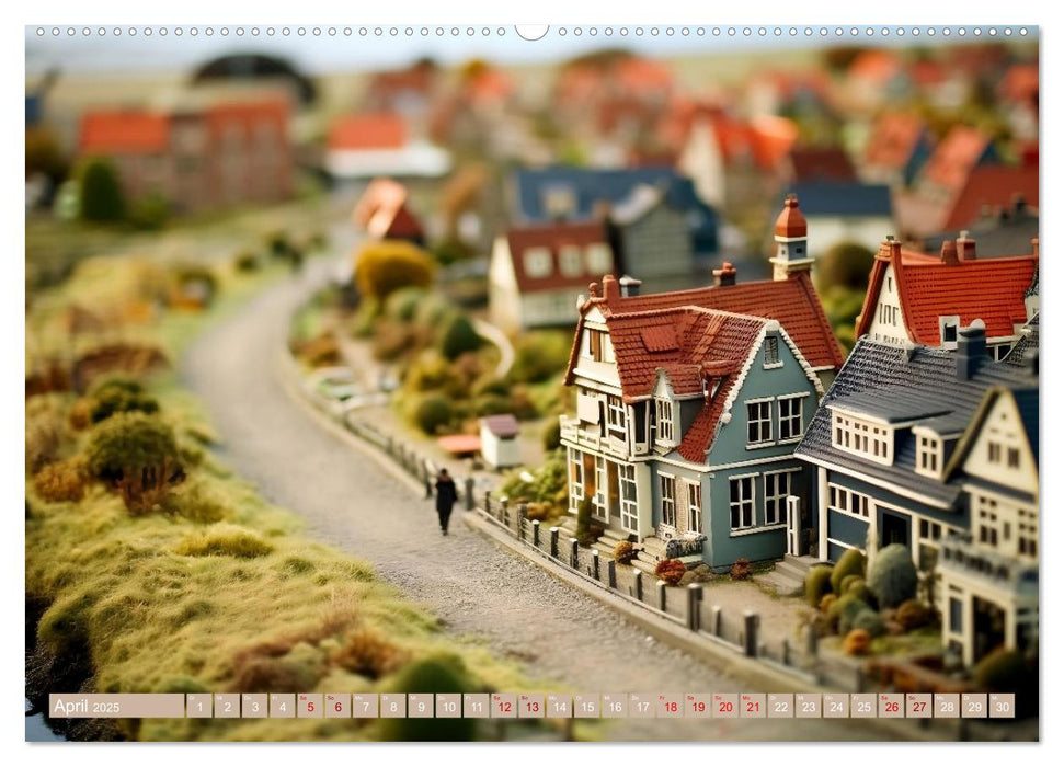 Miniaturwelt - Sehnsuchtsort Nordseeküste (CALVENDO Premium Wandkalender 2025)