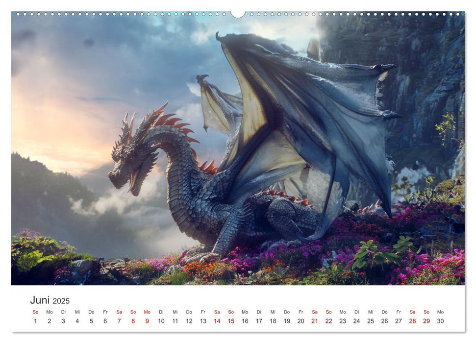 Das Jahr der Drachen (CALVENDO Premium Wandkalender 2025)