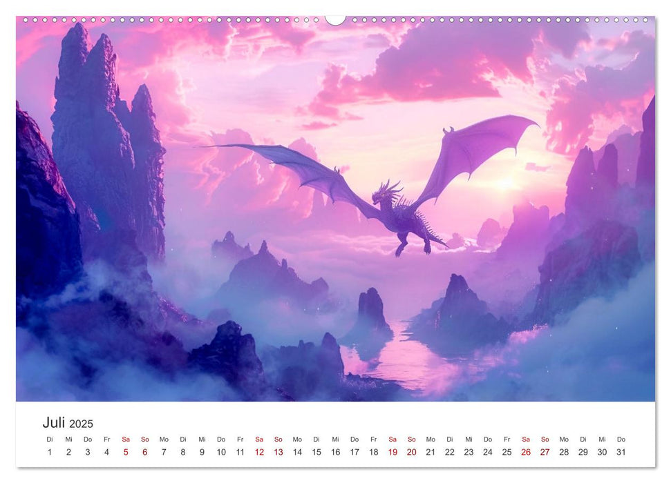 Das Jahr der Drachen (CALVENDO Premium Wandkalender 2025)