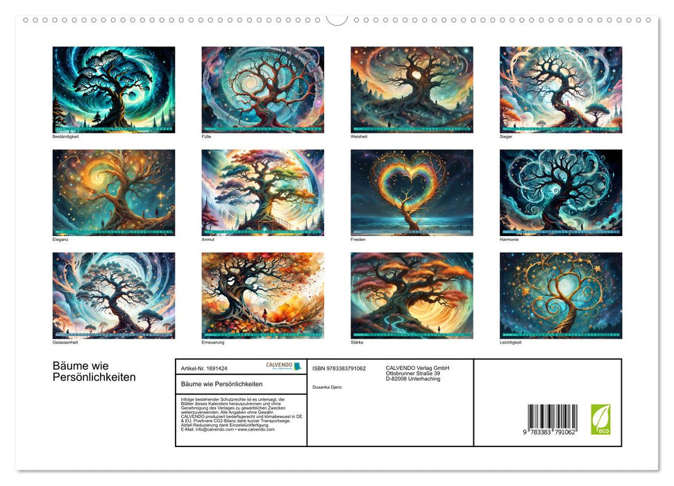 Bäume wie Persönlichkeiten (CALVENDO Premium Wandkalender 2025)