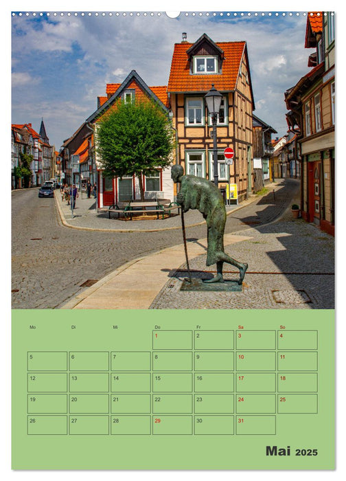 Wernigerode - Stadt des bunten Fachwerks - Terminplaner (CALVENDO Wandkalender 2025)