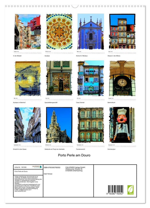 Porto Perle am Douro (CALVENDO Premium Wandkalender 2025)