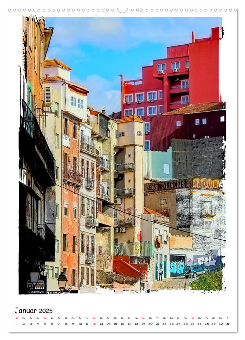 Porto Perle am Douro (CALVENDO Premium Wandkalender 2025)